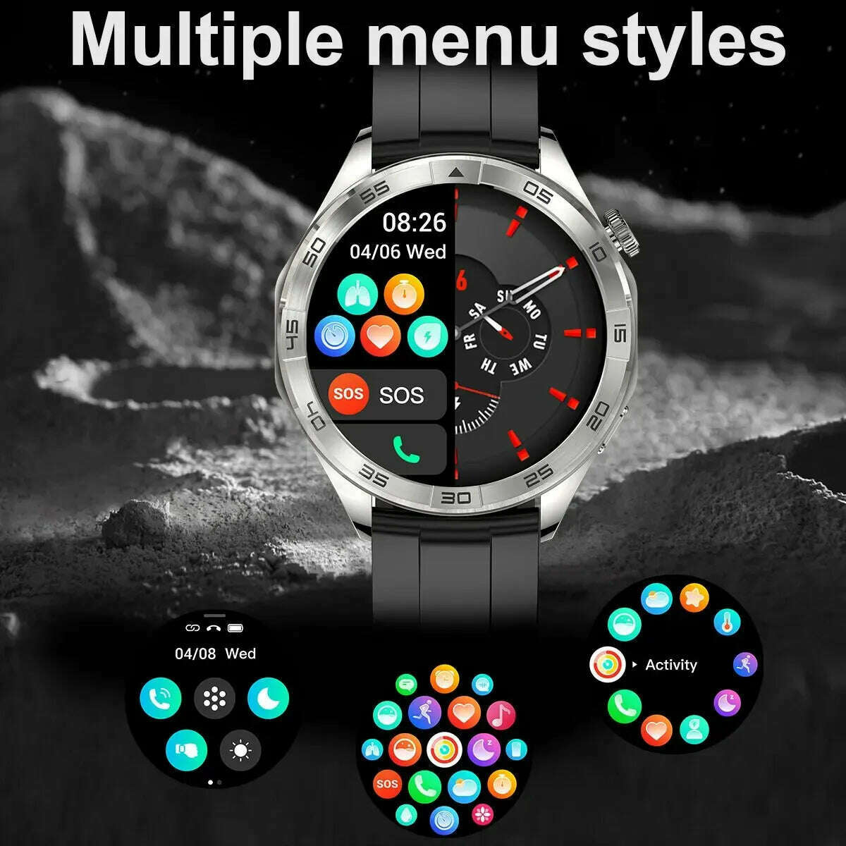 KIMLUD, Smart Watch GT4 Heart Rate Sleep Health Monitor Bluetooth Call NFC Smartwatch Men Women GPS Track Tracking For Android IOS 2024, KIMLUD Womens Clothes