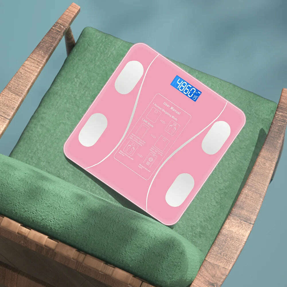 Smart Weighing Scale Bluetooth-compatible lichaamsvet intelligente Electronic Intelligent Weight Loss Body Fat Scale Balances - KIMLUD