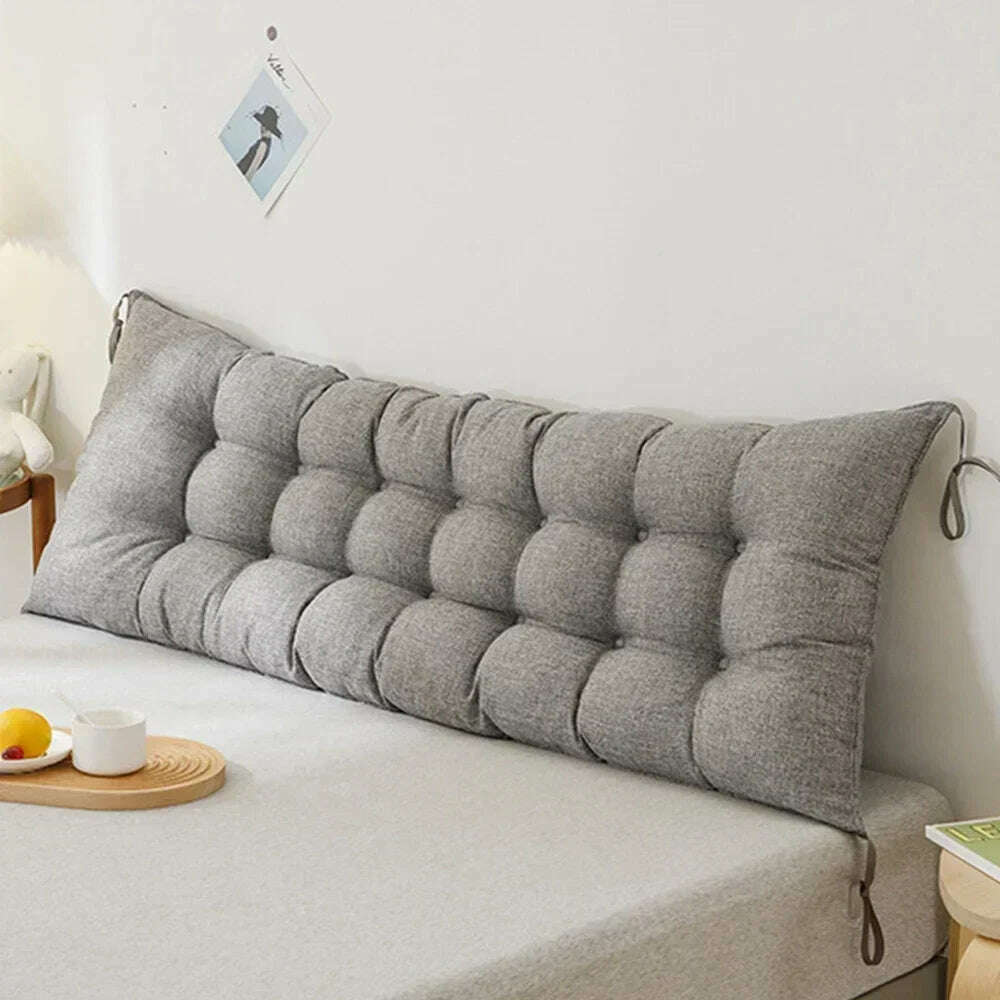 KIMLUD, Sofa Long Cushion Headboard Reading Pillows Bedside Thicken Cushion Large Backrest Lumbar Pillows Back Support Tatami Pillow, KIMLUD Womens Clothes
