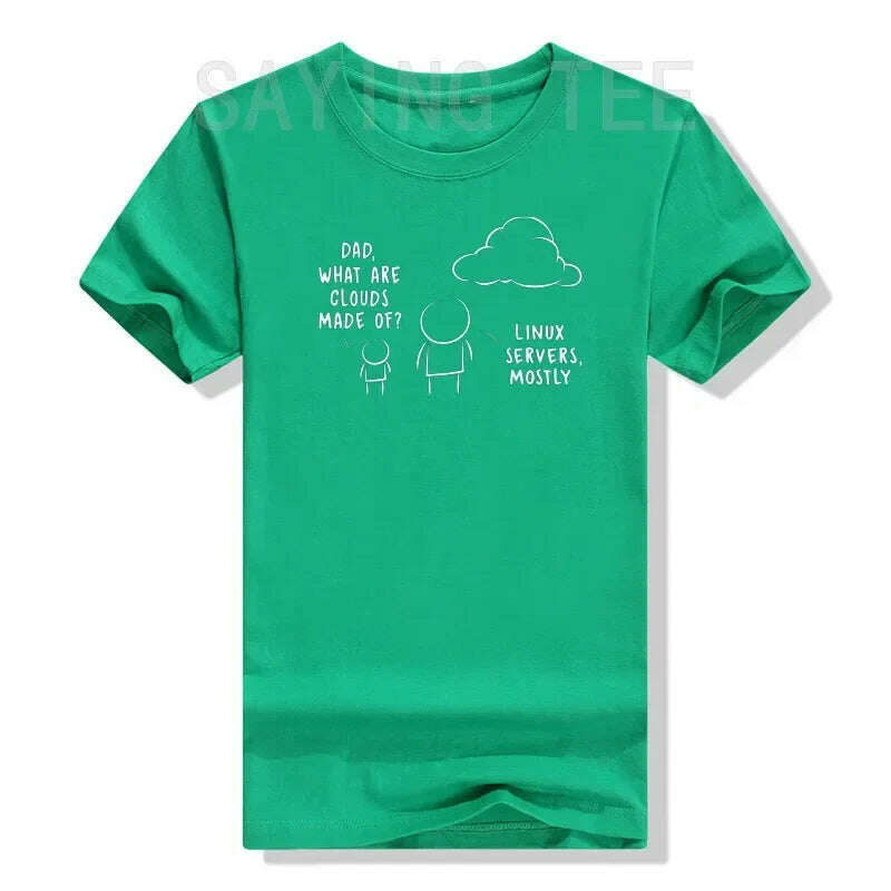 KIMLUD, Software Developer Computer Engineer Nerd - Funny Programmer T-Shirt Cool Computer-Nerd Graphic Tee Tops Short Sleeve Blouses, green / XXXL, KIMLUD APPAREL - Womens Clothes