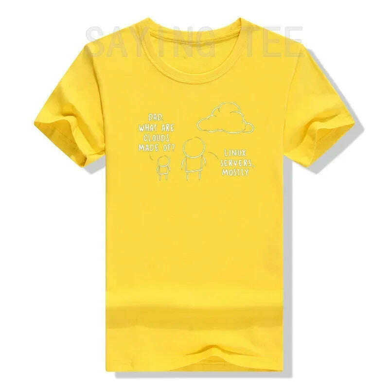 KIMLUD, Software Developer Computer Engineer Nerd - Funny Programmer T-Shirt Cool Computer-Nerd Graphic Tee Tops Short Sleeve Blouses, Yellow / XXXL, KIMLUD APPAREL - Womens Clothes