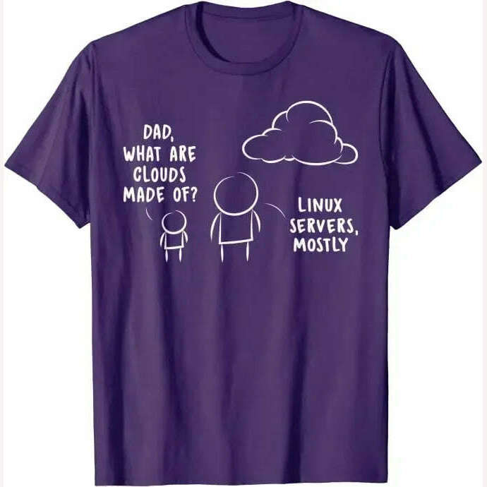 KIMLUD, Software Developer Computer Engineer Nerd - Funny Programmer T-Shirt Cool Computer-Nerd Graphic Tee Tops Short Sleeve Blouses, PURPLE / XXXL, KIMLUD APPAREL - Womens Clothes
