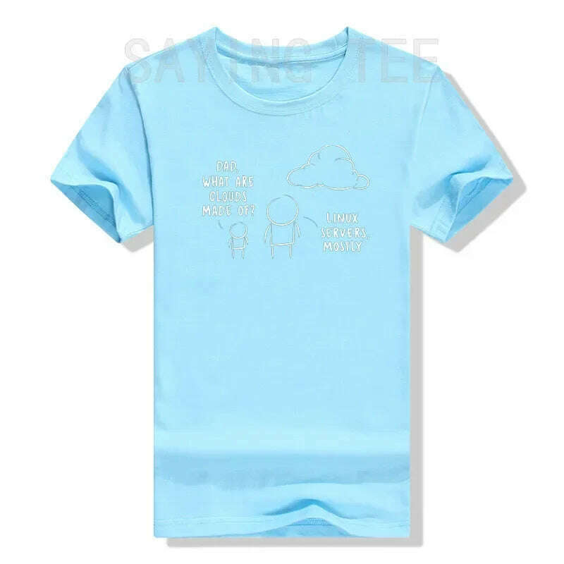 KIMLUD, Software Developer Computer Engineer Nerd - Funny Programmer T-Shirt Cool Computer-Nerd Graphic Tee Tops Short Sleeve Blouses, Sky blue / XXXL, KIMLUD APPAREL - Womens Clothes
