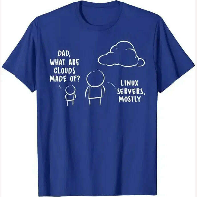 KIMLUD, Software Developer Computer Engineer Nerd - Funny Programmer T-Shirt Cool Computer-Nerd Graphic Tee Tops Short Sleeve Blouses, Blue / XXXL, KIMLUD APPAREL - Womens Clothes