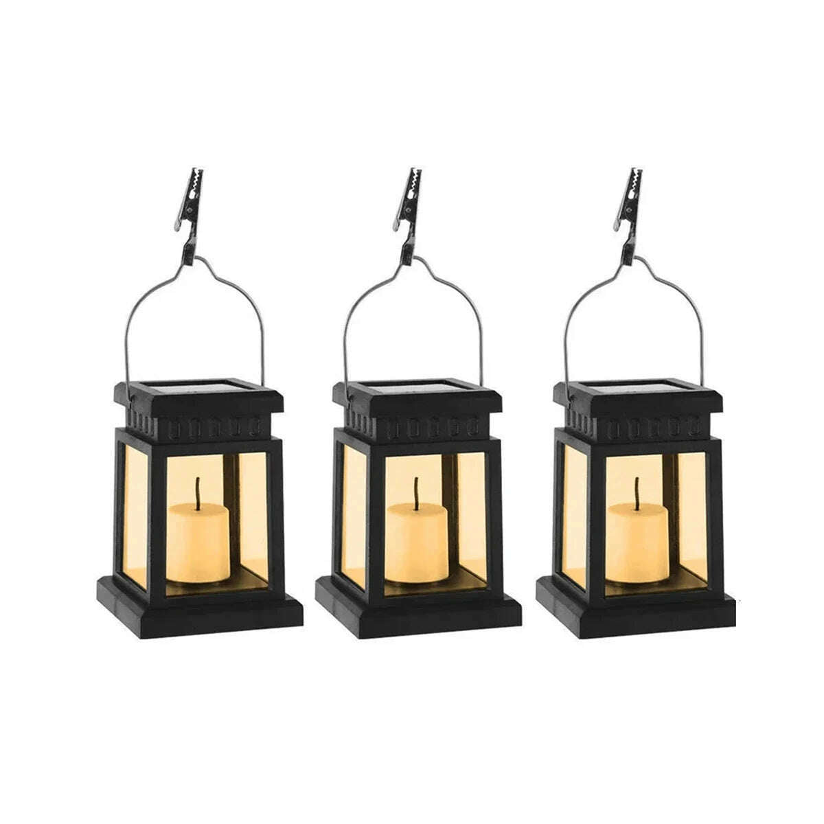 Solar Lights Outdoor Retro Palace Lantern Lights Hanging Candle Lamps Landscape Lighting Floor Lights Garden Decor Solar Lantern - KIMLUD