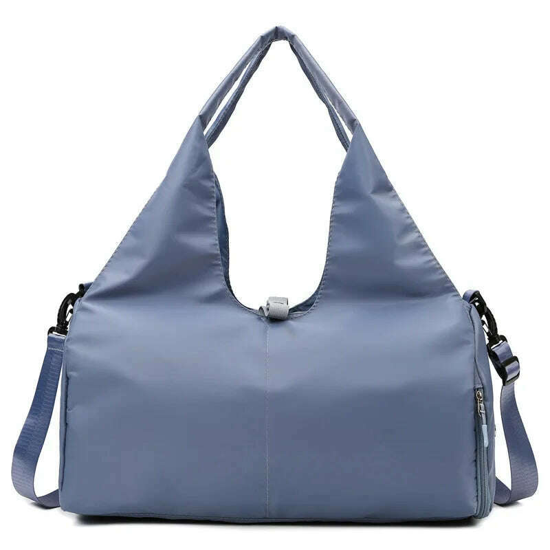 KIMLUD, Solid Yoga Mat Bag Gym Fitness Handbags for Women Men Training Sac De Sports Travel Gymtas Nylon Outdoor Sports Tas Sporttas, Blue, KIMLUD APPAREL - Womens Clothes