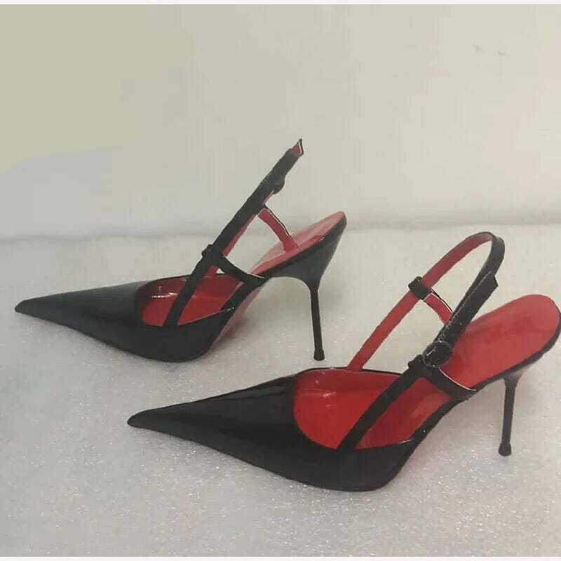 KIMLUD, Sorbern Long Pointy Toes Women Pumps Big Size Stilettos High Heels 14Cm 16Cm 18Cm Sm Sissy Boy Shoes Couples Heels, KIMLUD Womens ClothesKIMLUD, Sorbern Long Pointy Toes Women Pumps Big Size Stilettos High Heels 14Cm 16Cm 18Cm Sm Sissy Boy Shoes Couples Heels, Black 12cm Heel / 5, KIMLUD APPAREL - Womens Clothes