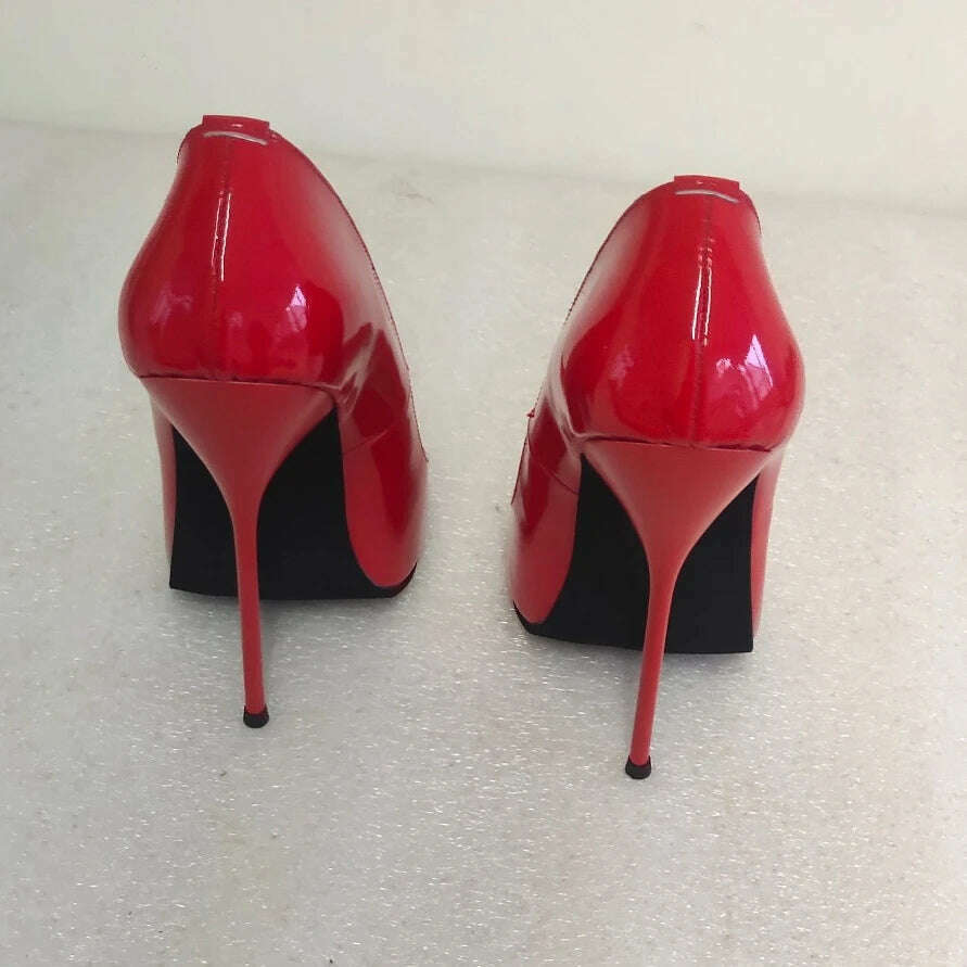 KIMLUD, Sorbern Long Pointy Toes Women Pumps Big Size Stilettos High Heels 14Cm 16Cm 18Cm Sm Sissy Boy Shoes Couples Heels, KIMLUD Womens Clothes