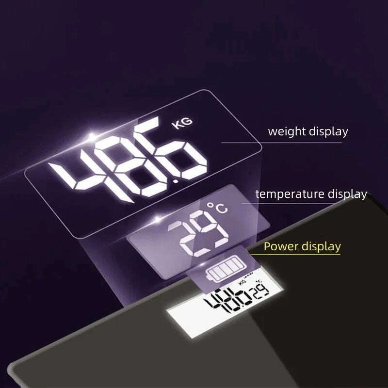 KIMLUD, Special electronic scale for body management and fat loss, smart mode, Bluetooth body fat scale, home weight scale, ultra-precis, KIMLUD Womens Clothes
