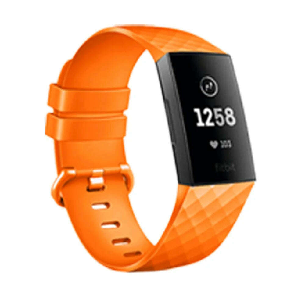 Sport Band For Fitbit Charge 3 / Fitbit Charge 4 Strap Soft TPU Wristband Bracelet Replacement Belt For Charge3 SE Band Correa - KIMLUD