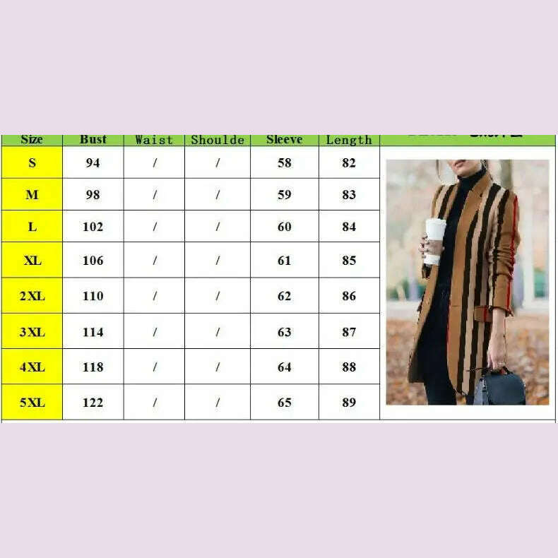 KIMLUD, Spring Autumn Hot Sale 12 Color S-5xl Size Check Coat Fashion Print Mock Neck Coat Top Street Trend Single Casual Girl Suit Coat, KIMLUD Womens Clothes
