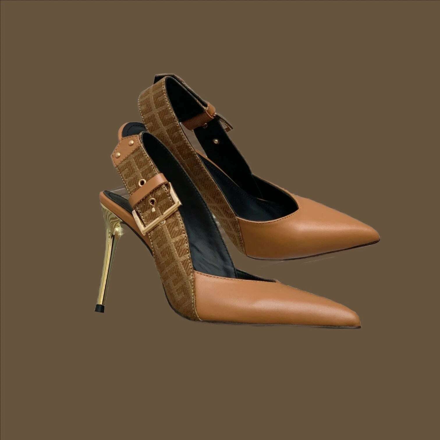 KIMLUD, Spring Autumn Women Women Pumps Fashion Genuine Leather Summer Sandals Super High Heels Print Pumps Slingbacks Party Dress Shoes, as show / 42, KIMLUD APPAREL - Womens Clothes