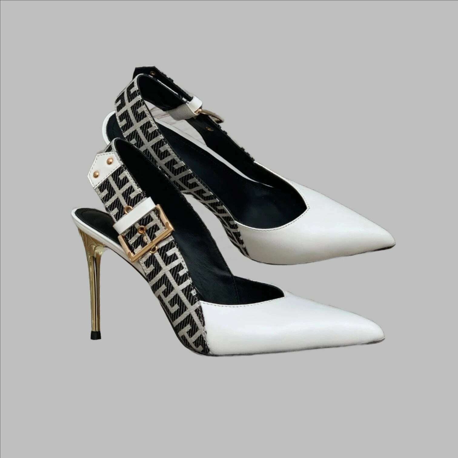 KIMLUD, Spring Autumn Women Women Pumps Fashion Genuine Leather Summer Sandals Super High Heels Print Pumps Slingbacks Party Dress Shoes, as show 3 / 42, KIMLUD APPAREL - Womens Clothes