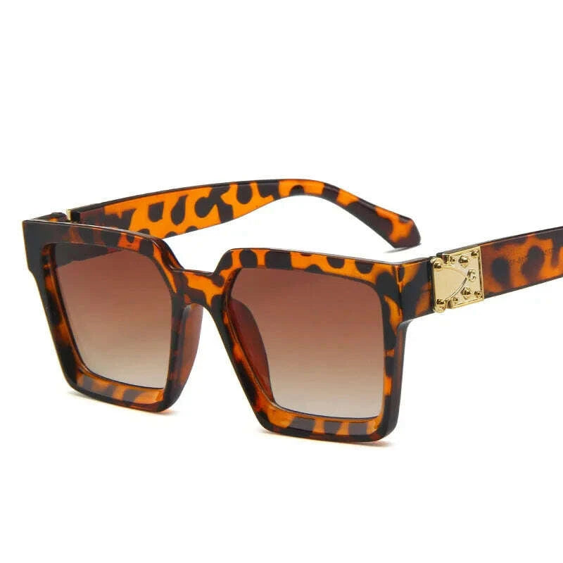 Square Sunglasses Men Luxury Brand Designer Men Eyeglasses Luxury Retro High Quality UV400 Gafas De Sol Hombre