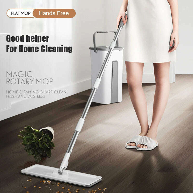 KIMLUD, Squeeze Mop With Bucket House Wring For Cleaning Wet Floors Wipe Help Washing Windows Lightning Offers Magic Lazy House Mophead, KIMLUD Womens Clothes