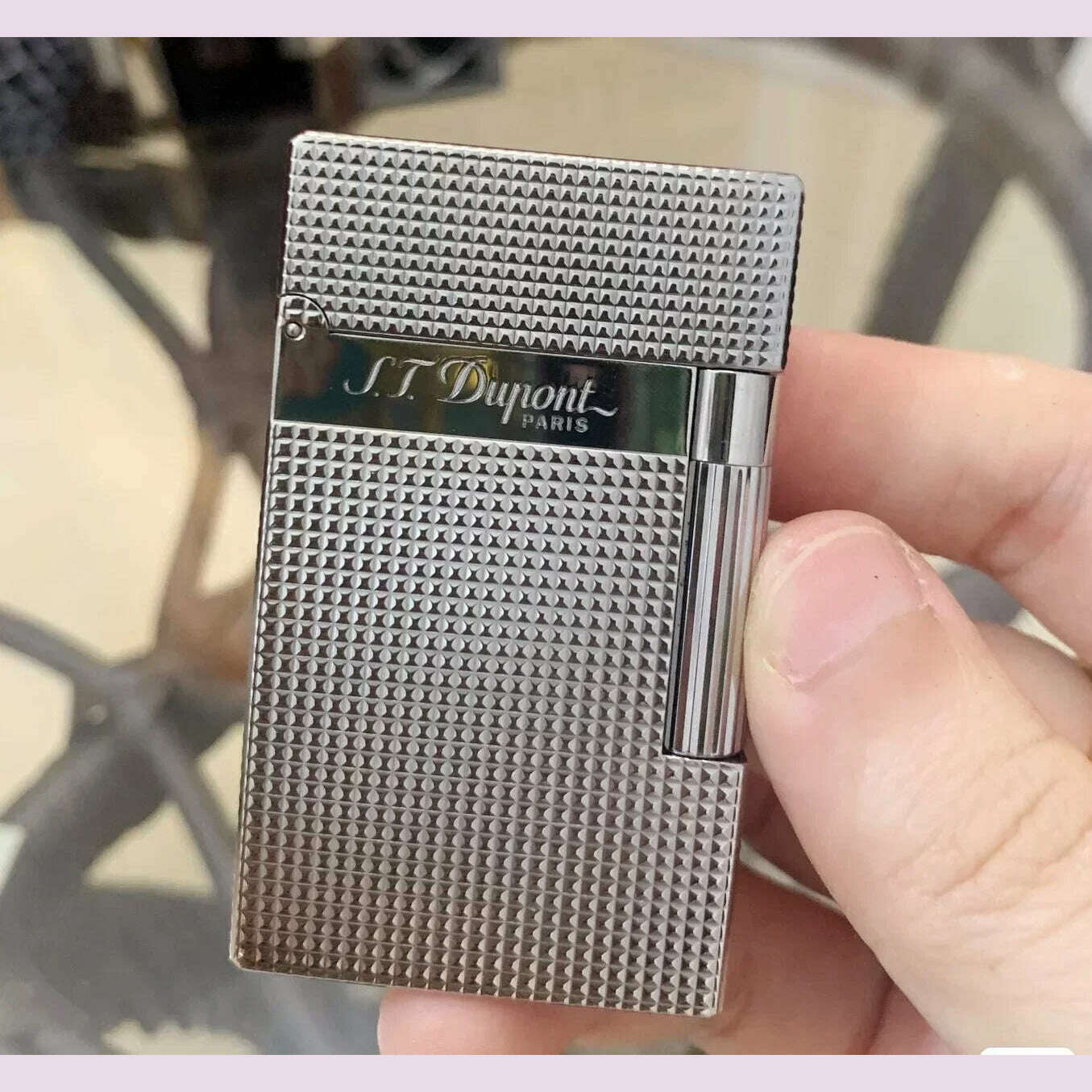 KIMLUD, S.T. Dupont lighter, classic Paris nail style, crisp sound lighter, top manufacturer quality, gift for men, Second Generation 1, KIMLUD APPAREL - Womens Clothes