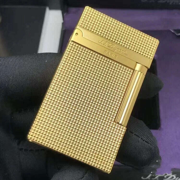 KIMLUD, S.T. Dupont lighter, classic Paris nail style, crisp sound lighter, top manufacturer quality, gift for men, First Generation, KIMLUD APPAREL - Womens Clothes