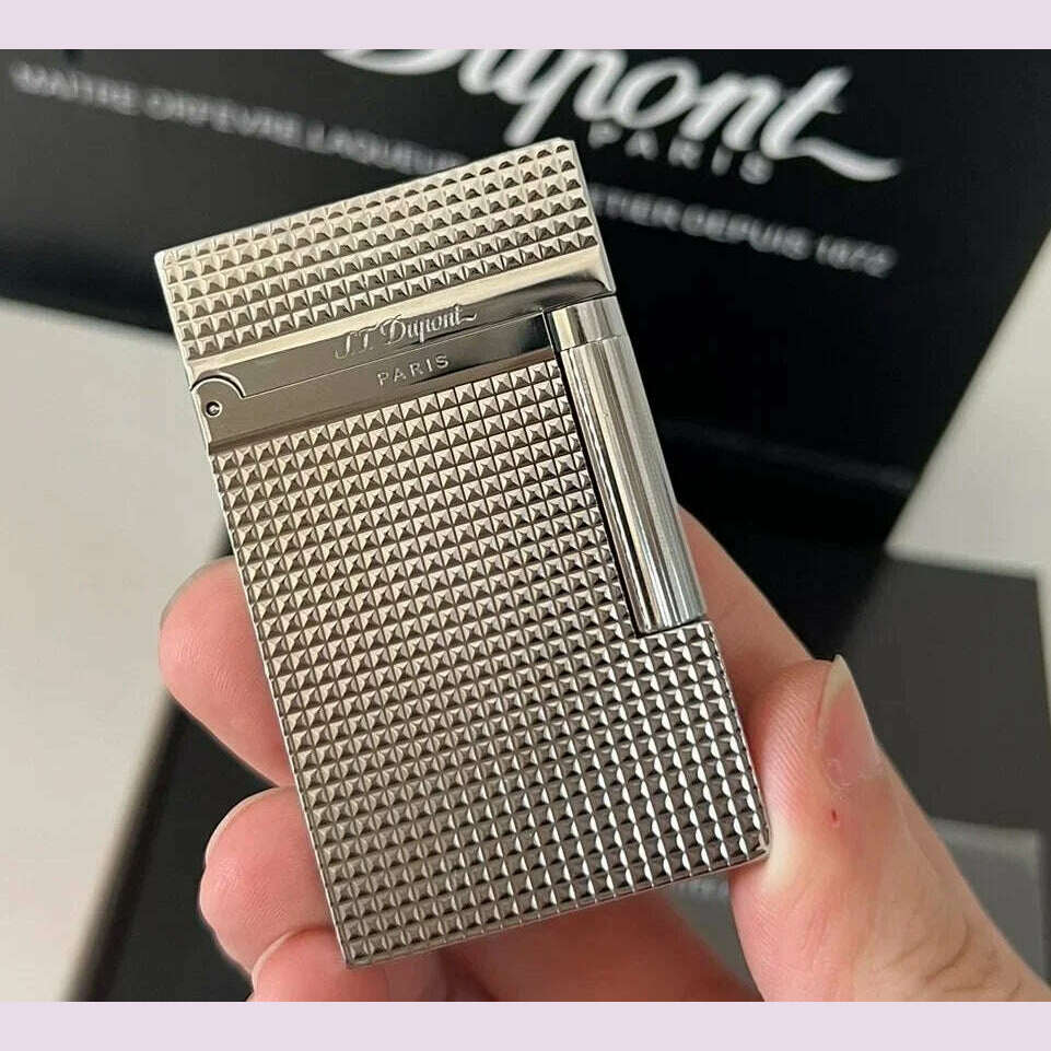 KIMLUD, S.T. Dupont lighter, classic Paris nail style, crisp sound lighter, top manufacturer quality, gift for men, First Generation 1, KIMLUD APPAREL - Womens Clothes