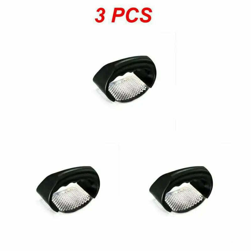 Stainless Steel Garlic Press Manual Arc Garlic Masher Creative Ginger Garlic Chopping Tools Handheld Crusher Kitchen Gadgets - KIMLUD