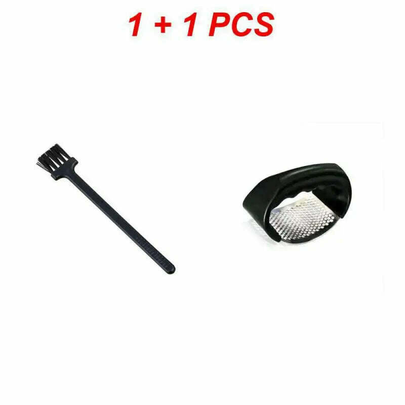 Stainless Steel Garlic Press Manual Arc Garlic Masher Creative Ginger Garlic Chopping Tools Handheld Crusher Kitchen Gadgets - KIMLUD