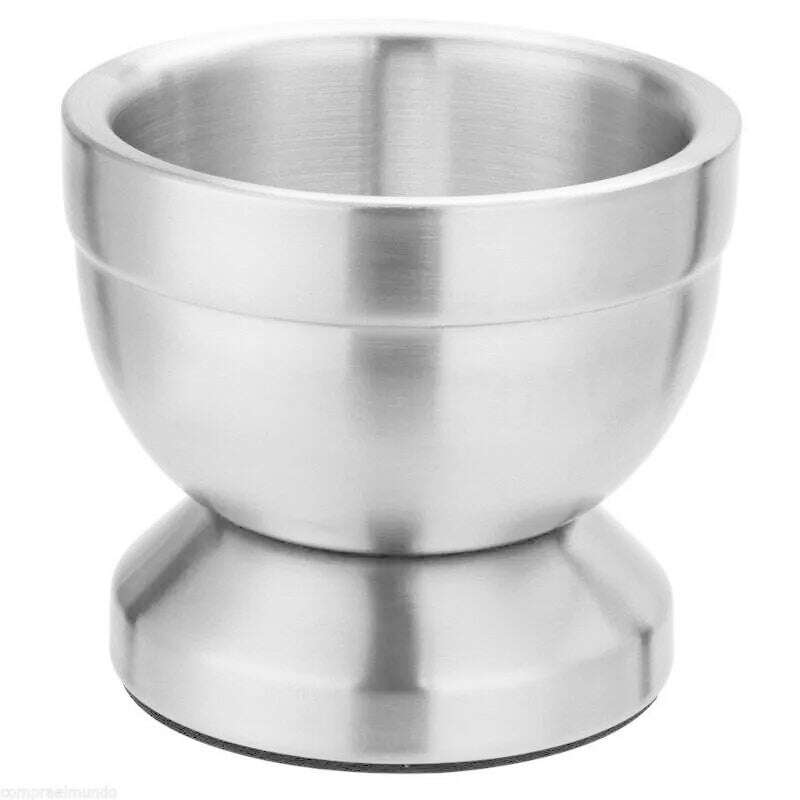 KIMLUD, Stainless Steel Mortar and Pestle Kitchen Garlic Pugging Pot Pharmacy Bowl Pepper Spice Grinder Pot Household Kitchen Gadget, KIMLUD Womens Clothes