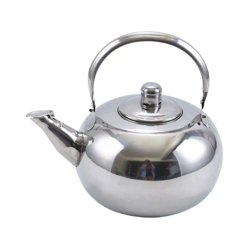 Stainless Steel Water Kettle Teapot With Infuser Filter Coffee Kettle Green Oolong Tea Jug Home Office Tea Coffee Tools Cookware - KIMLUD