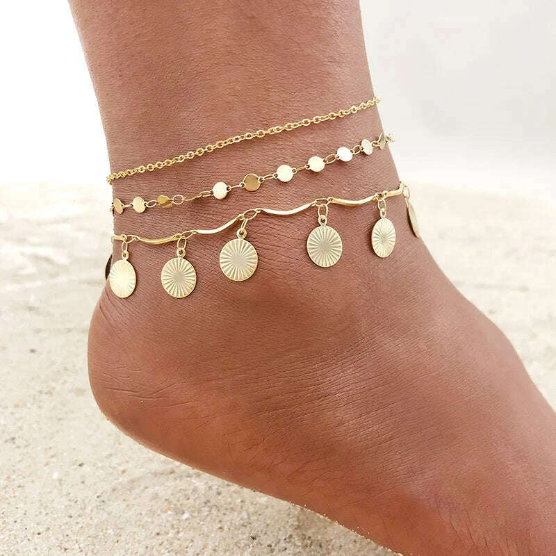 KIMLUD, Stainless Steel Women Chain Anklet Summer Chevron Snake Ankle Foot Bracelet Gift for Her, KIMLUD Womens ClothesKIMLUD, Stainless Steel Women Chain Anklet Summer Chevron Snake Ankle Foot Bracelet Gift for Her, JC-048-054-058, KIMLUD APPAREL - Womens Clothes