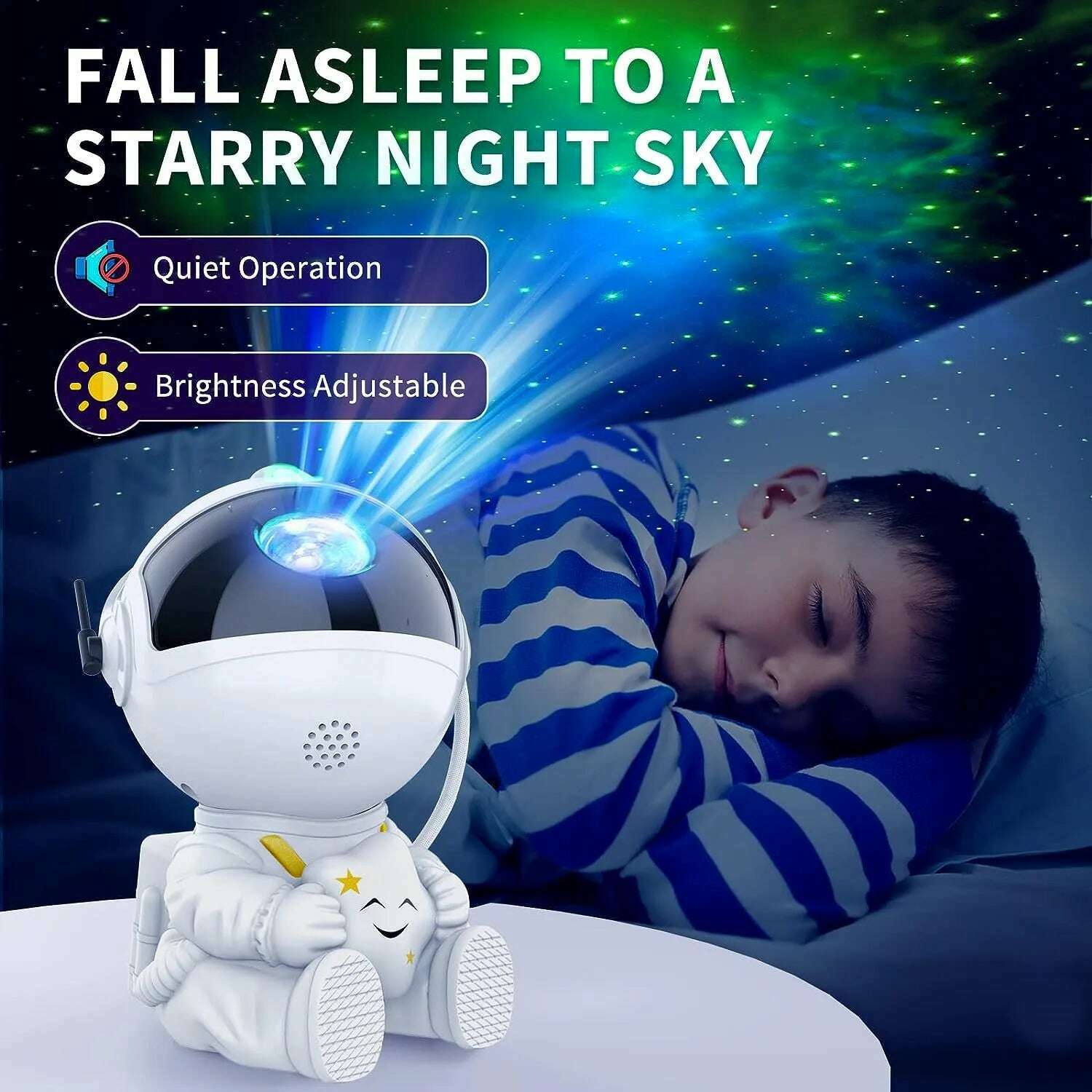 KIMLUD, Star Projector Galaxy Night Light Astronaut Space Projector Starry Nebula Ceiling LED Lamp for Bedroom Home Decorative kids gift, KIMLUD Womens Clothes