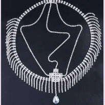 KIMLUD, Stonefans Boho Bridal Wedding Head Chain Rhinestone Hair Jewelry for Women Free shippin Oval Crystal Hair Chain Accessories Gift, T-3 / Gold, KIMLUD APPAREL - Womens Clothes