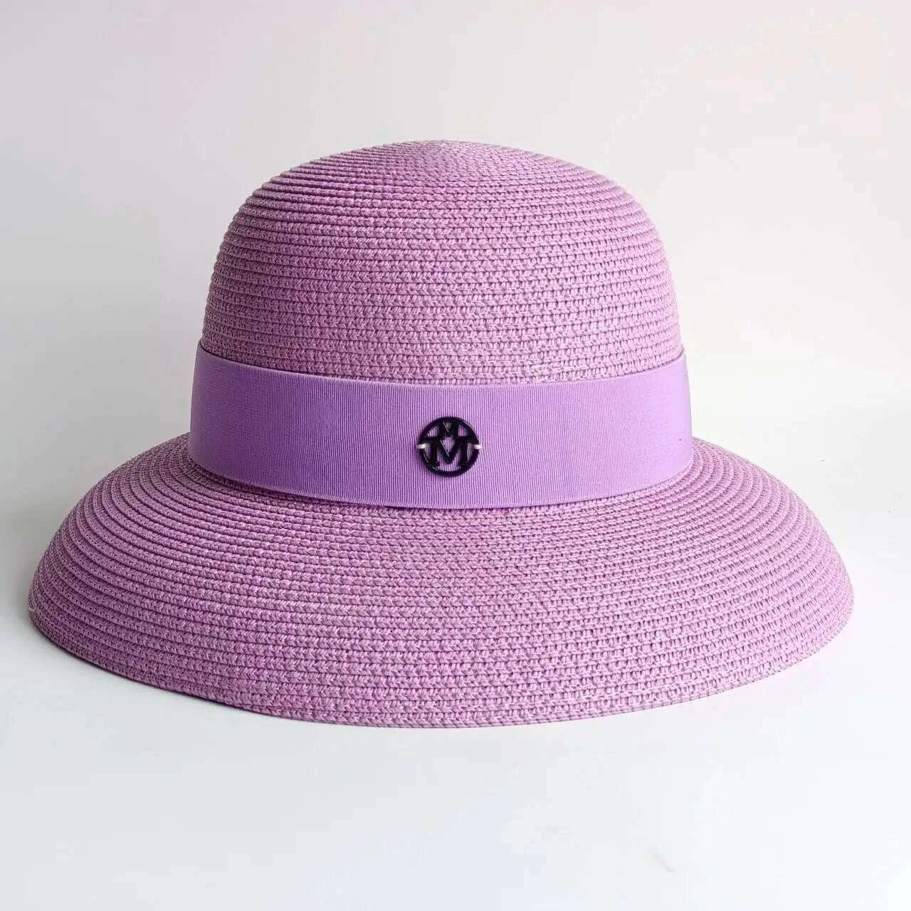 Straw summer hat Red French elegant ladies seaside travel sun hat Hepburn style wide brim hat summer hat