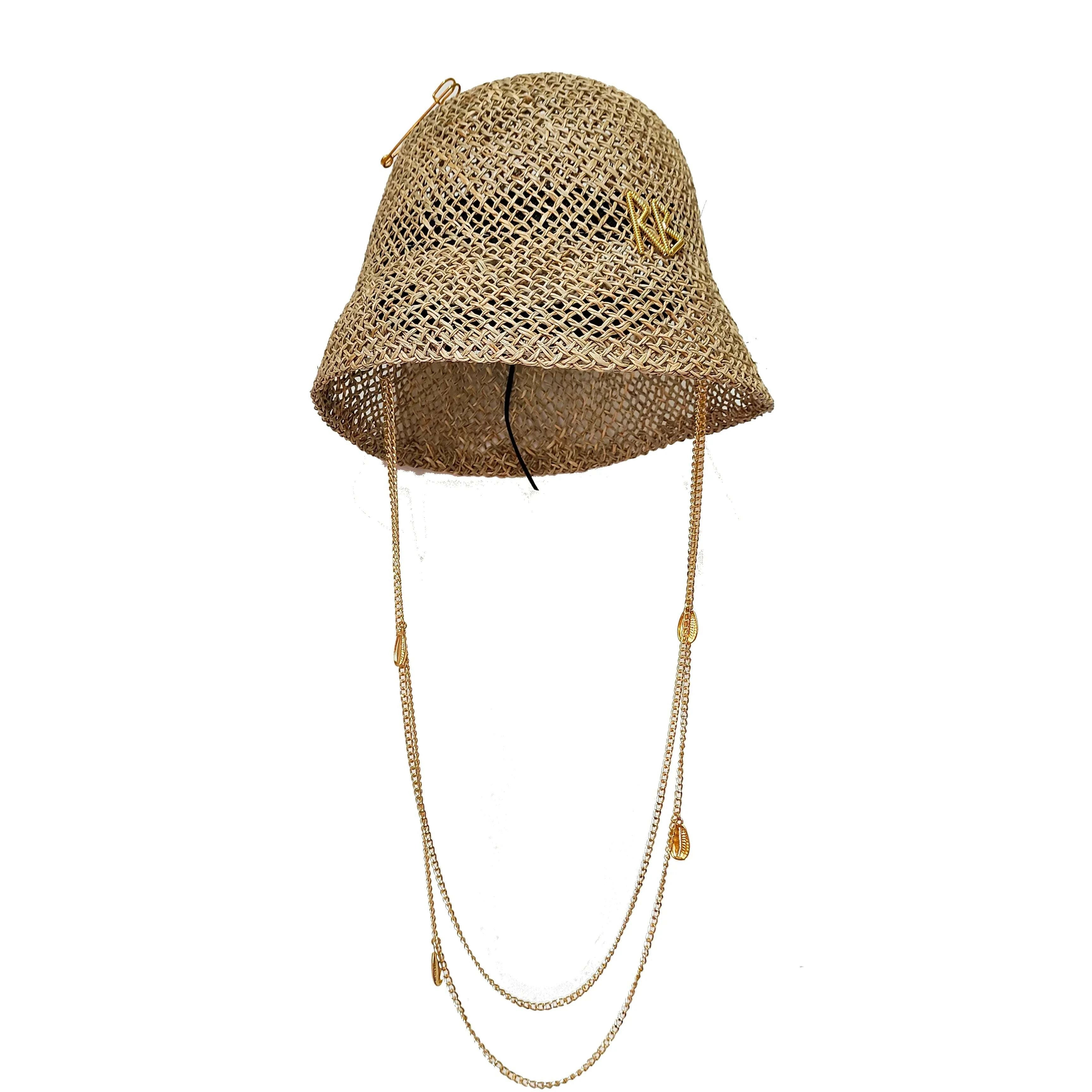 Straw summer hat Red French elegant ladies seaside travel sun hat Hepburn style wide brim hat summer hat