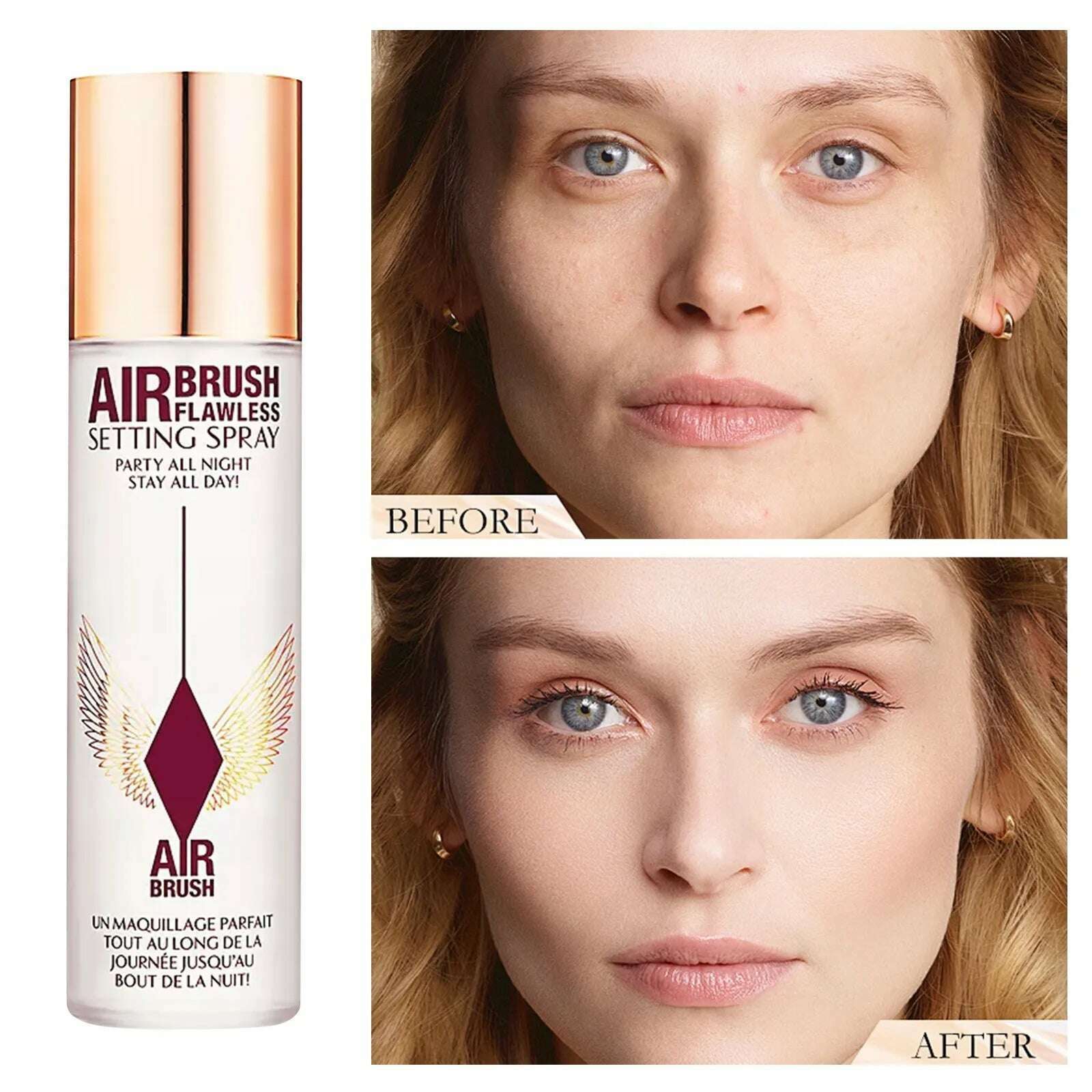 KIMLUD, Styling Spray Styling Spray Stable Makeup Effect Clear Daily Makeup Setting 100ml Festival Gifts, White, KIMLUD APPAREL - Womens Clothes