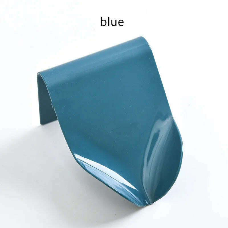 Suction Cup Soap Dish Box For Bathroom Shower Soap Holder with Drain Portable Leaf Shape Toilet Laundry Soap Rack Tray For Basin - KIMLUD