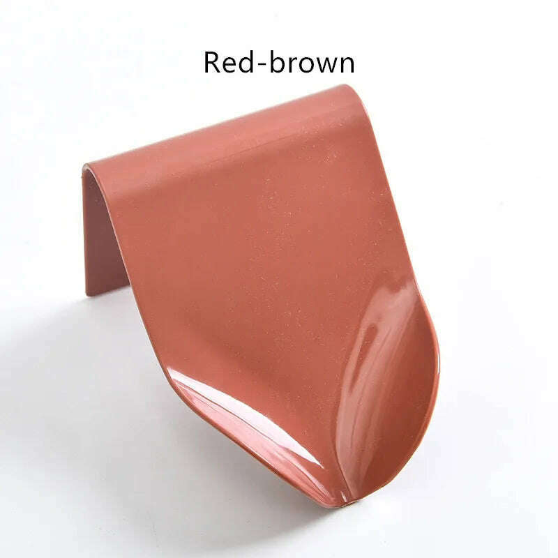 Suction Cup Soap Dish Box For Bathroom Shower Soap Holder with Drain Portable Leaf Shape Toilet Laundry Soap Rack Tray For Basin - KIMLUD