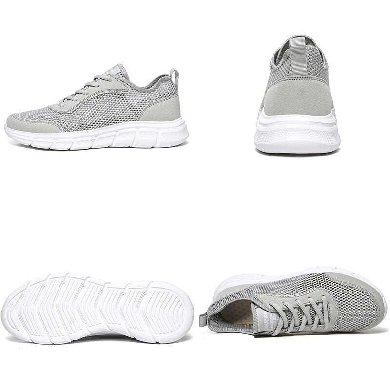 KIMLUD, Summer Mesh Shoes Men Sneakers Breathable Light Men's Casual Shoes Lace-Up Walking Footwear Tenis Masculino Zapatillas Hombre, KIMLUD Womens Clothes