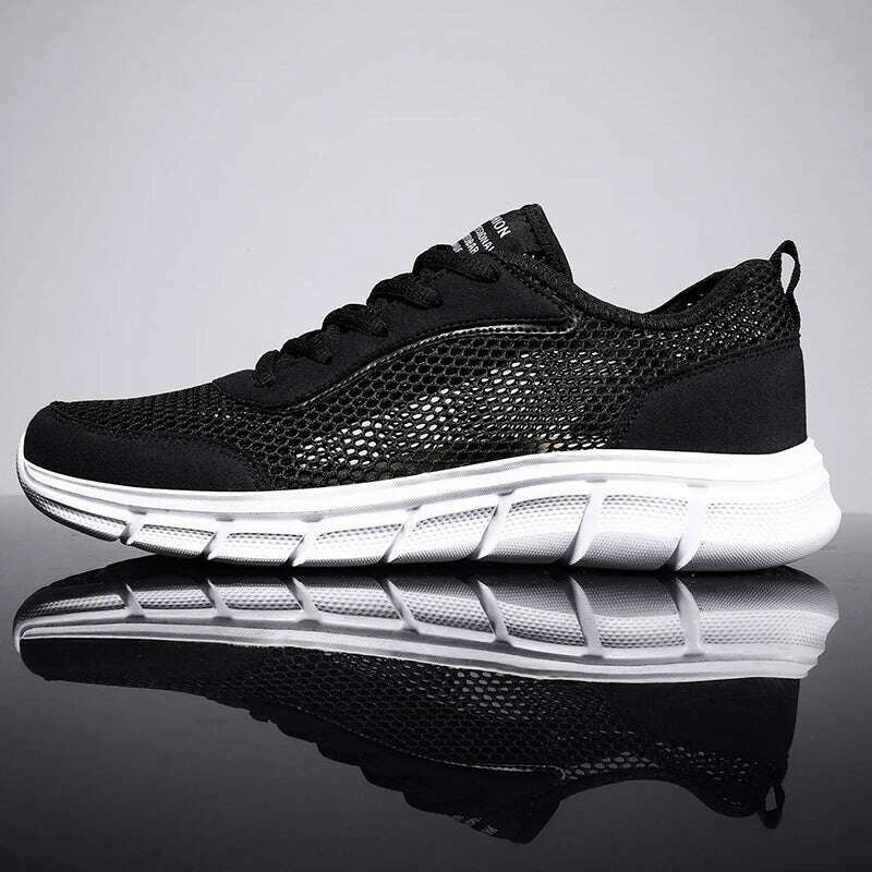 KIMLUD, Summer Mesh Shoes Men Sneakers Breathable Light Men's Casual Shoes Lace-Up Walking Footwear Tenis Masculino Zapatillas Hombre, KIMLUD Womens Clothes