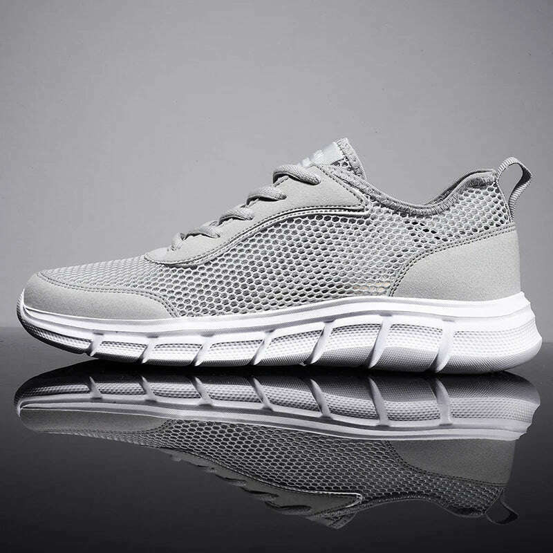 KIMLUD, Summer Mesh Shoes Men Sneakers Breathable Light Men&#39;s Casual Shoes Lace-Up Walking Footwear Tenis Masculino Zapatillas Hombre, KIMLUD Womens Clothes