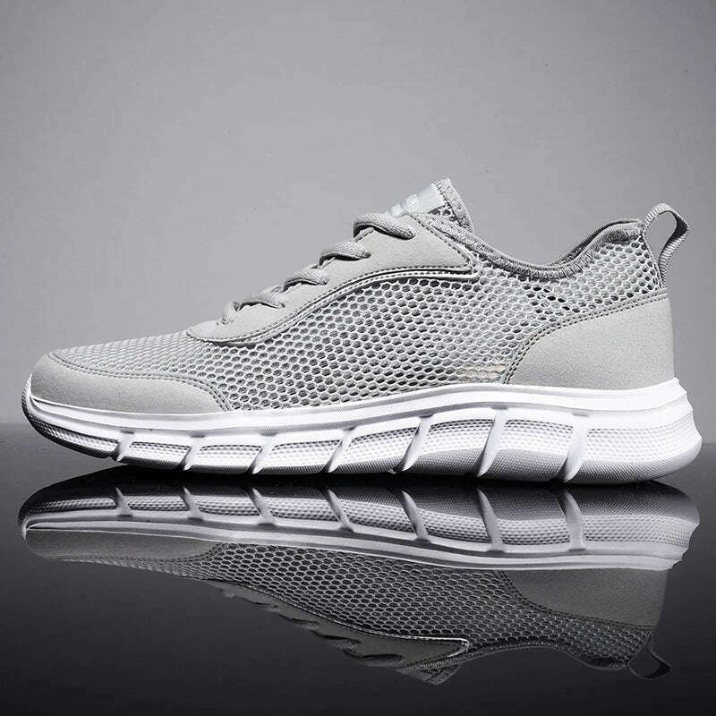 KIMLUD, Summer Mesh Shoes Men Sneakers Breathable Light Men's Casual Shoes Lace-Up Walking Footwear Tenis Masculino Zapatillas Hombre, KIMLUD Womens Clothes