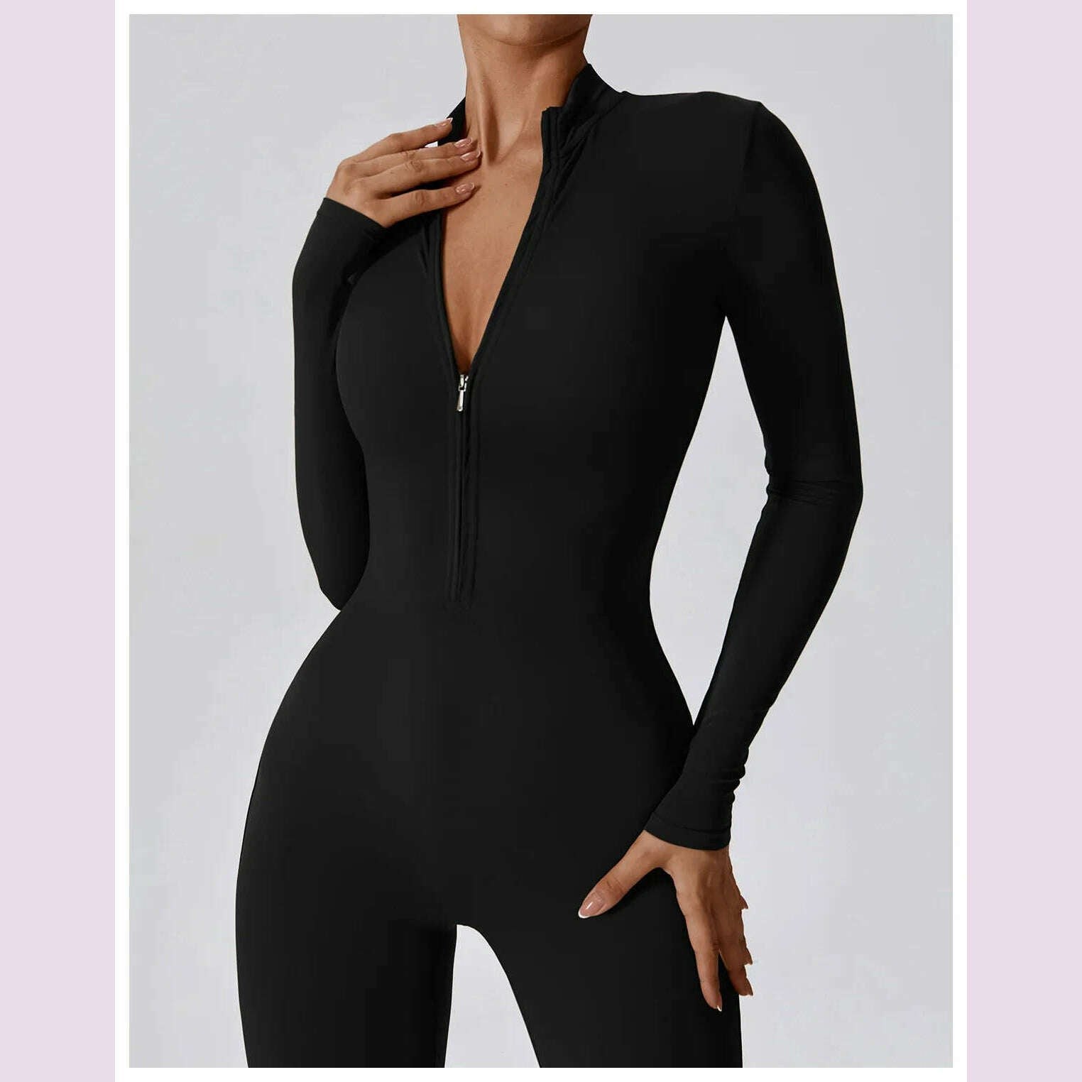 Summer Zipper Workout Jumpsuit Sports Overalls Women Gym Clothing Running Fitness Suits Gym Tracksuit Short Sportswear Yoga Set - KIMLUD