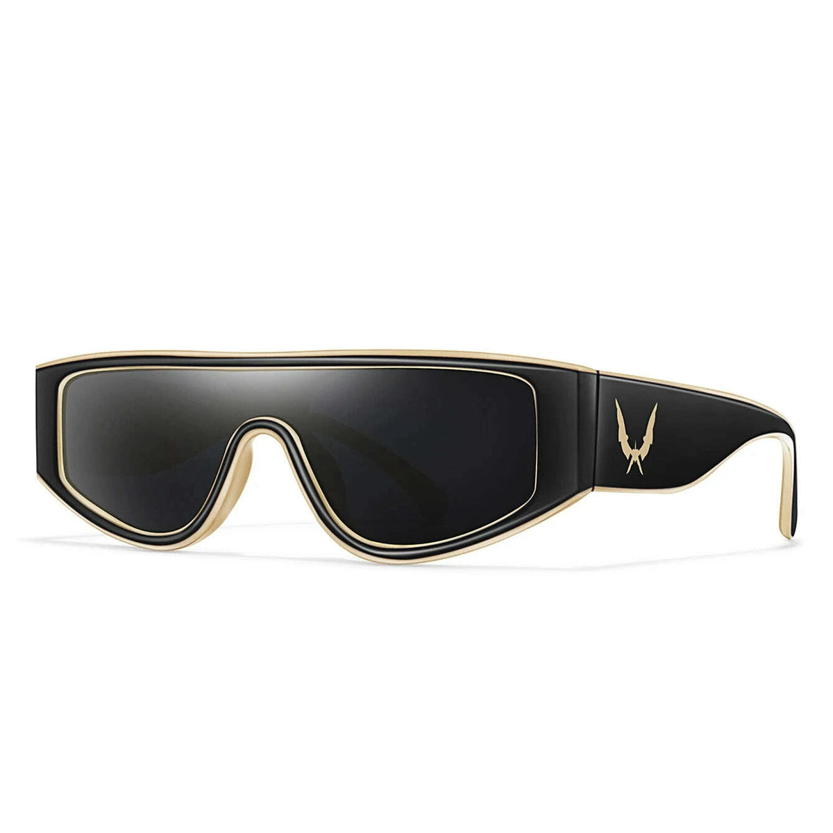 Sunglasses Small Frame Rectangle Shades - Black | KIMLUD