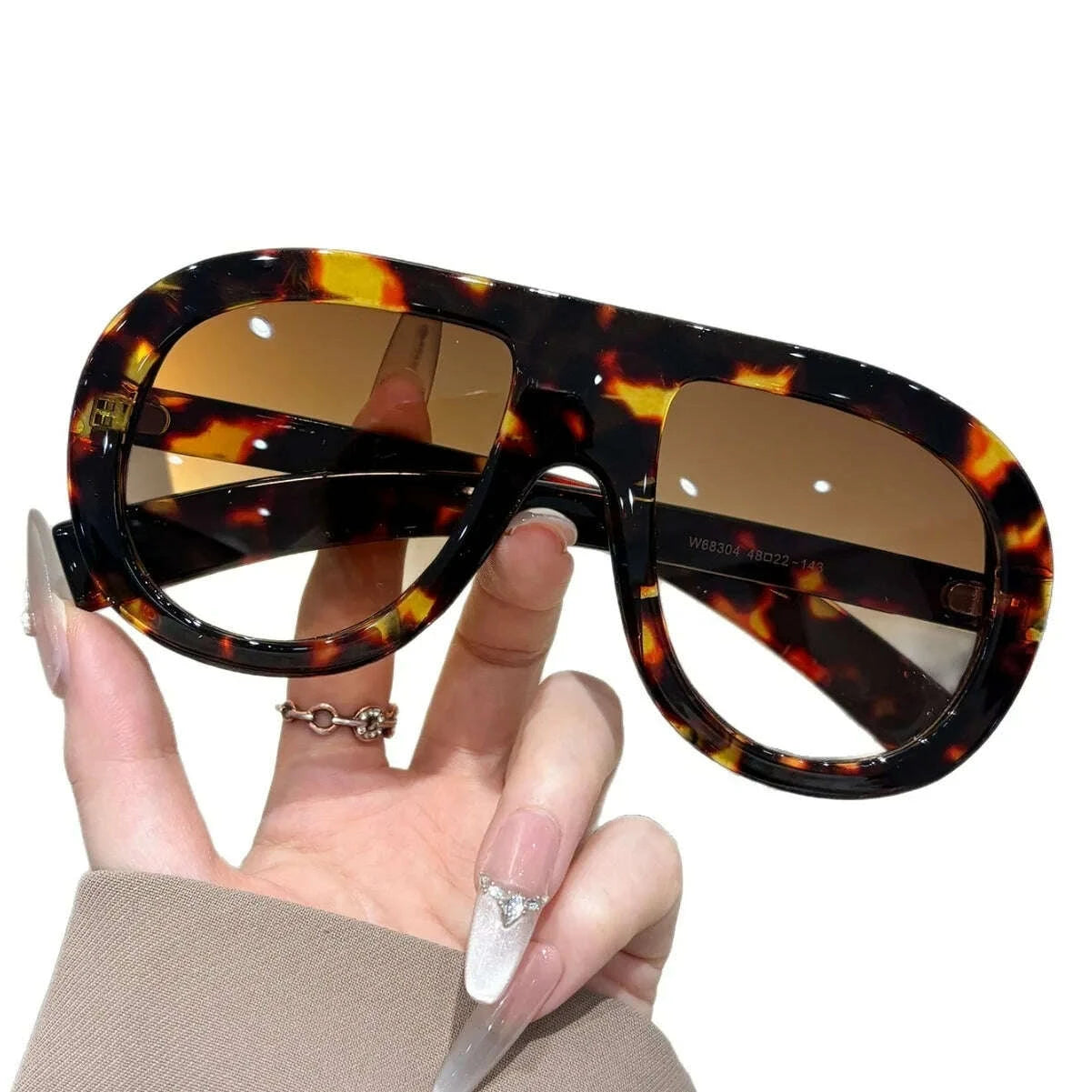 Sunglasses UV400 Retro Frog Frame Plastic Black | KIMLUD