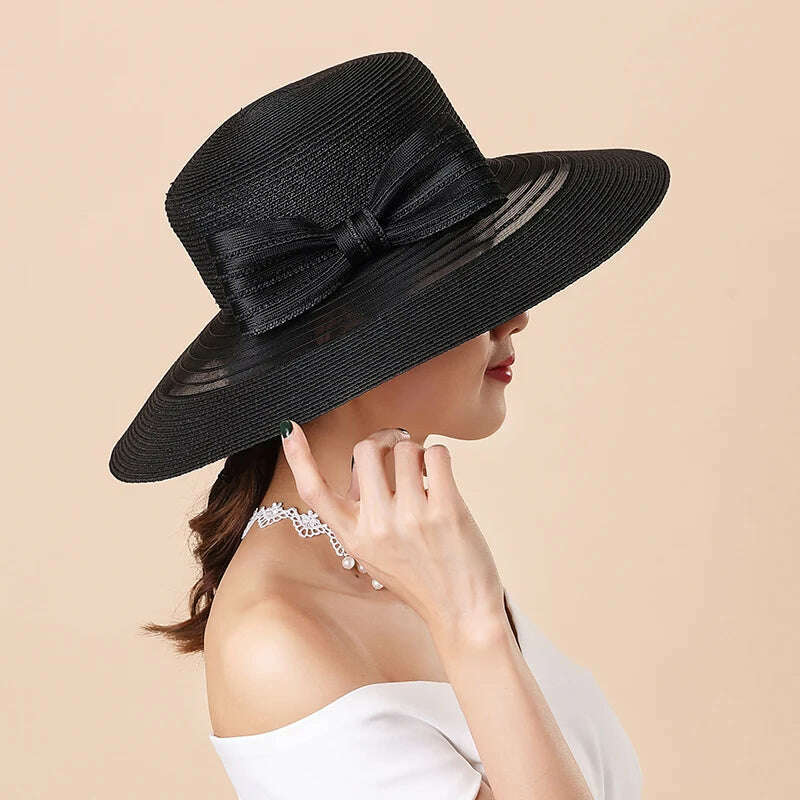 KIMLUD, Sunhat Female Sunshade Cap Holiday Shopping Anti-UV Foldable Cool Women Hats Korean Sun Protection Beach Lady Visor Caps H6591, KIMLUD Womens Clothes