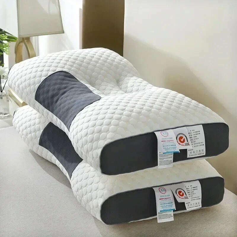 KIMLUD, Super 3D Ergonomic Pillow Sleep Neck Pillow Protects The Neck Spine Orthopedic Contour Pillow Bedding for All Sleeping Positions, KIMLUD Womens Clothes