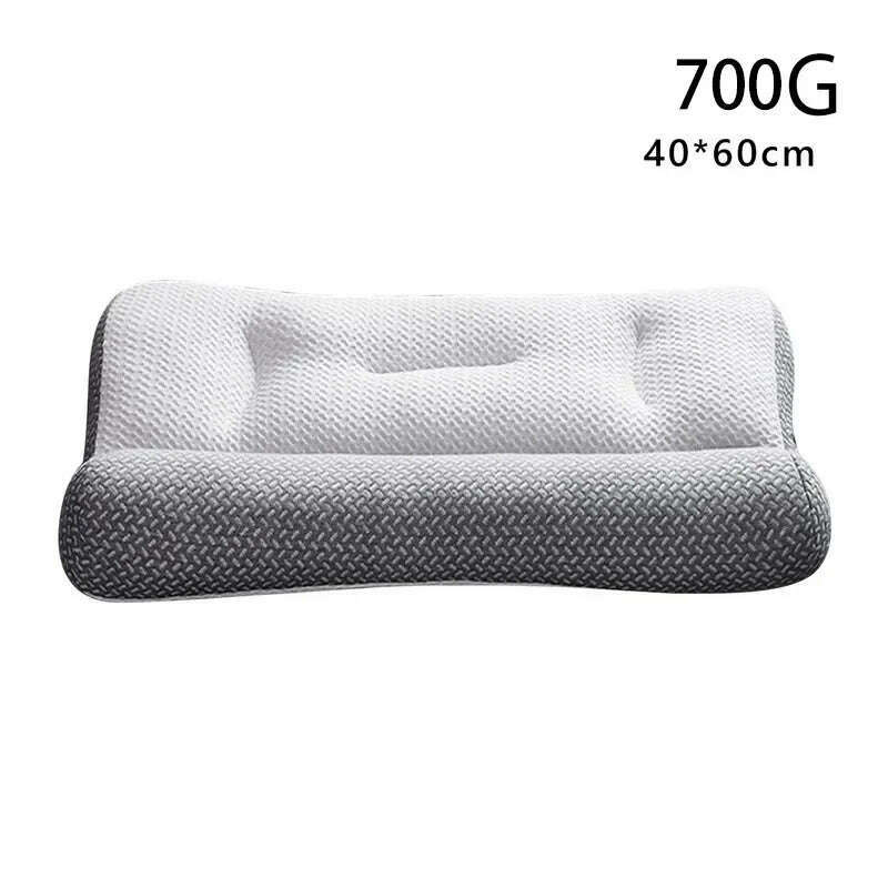 KIMLUD, Super Ergonomic Pillow Orthopedic All Sleeping Positions Cervical Contour Pillow Neck Pillow For Neck And Shoulder Pain Relief, White 40x60cm, KIMLUD APPAREL - Womens Clothes