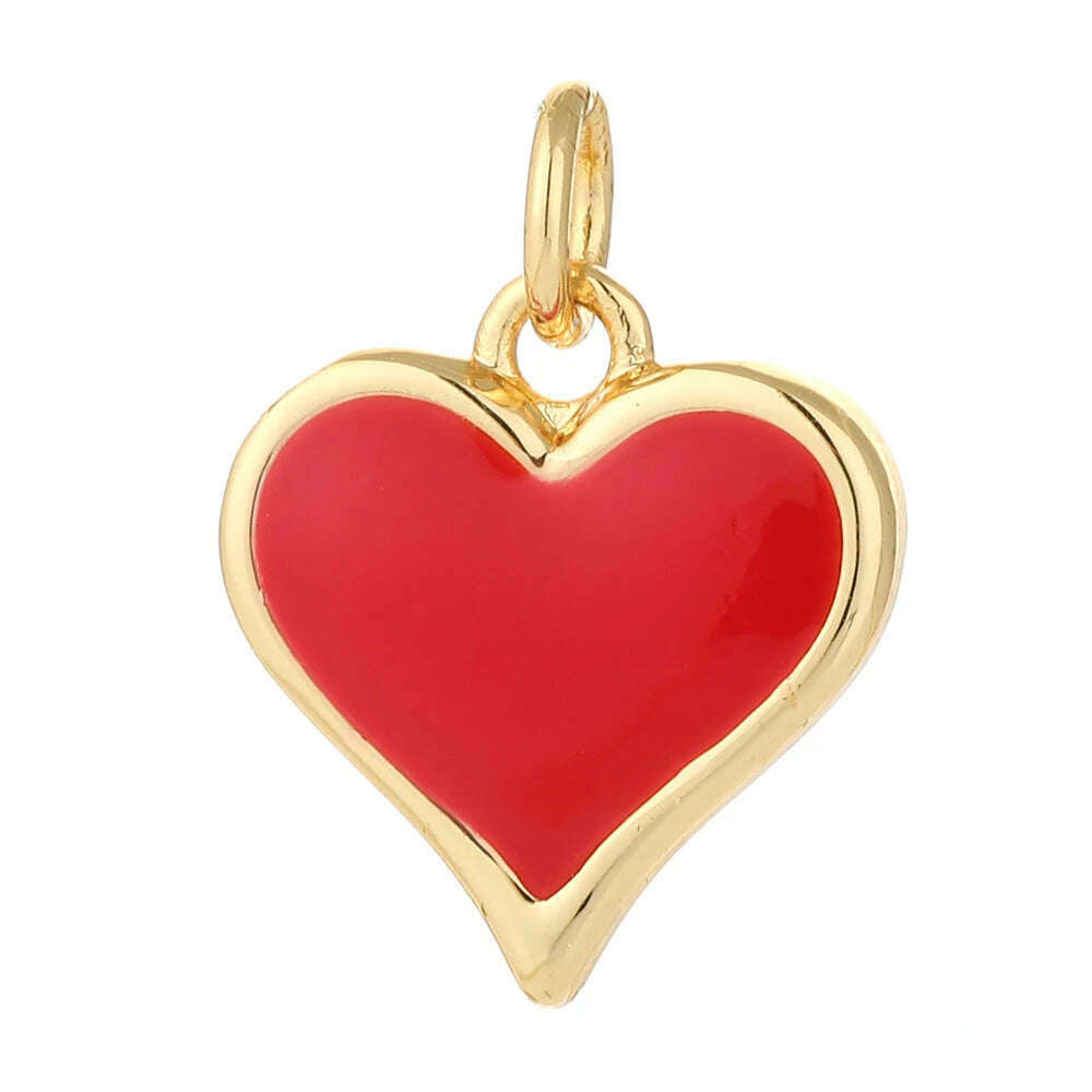 Tarot Evil Blue Eye Designer Cute Designer Red Heart Love Diy Necklace Earrings Bracelet Dangle Pendant Charms Phone Nail Resin - KIMLUD