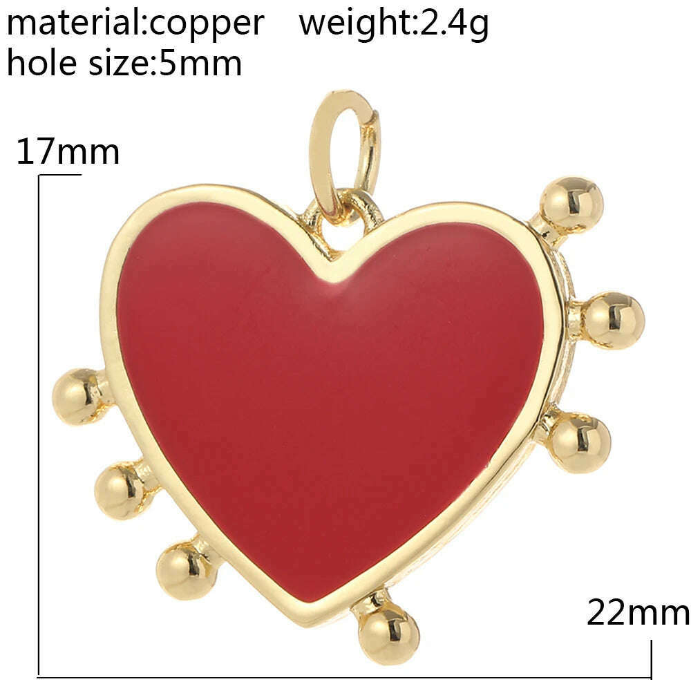 Tarot Evil Blue Eye Designer Cute Designer Red Heart Love Diy Necklace Earrings Bracelet Dangle Pendant Charms Phone Nail Resin - KIMLUD