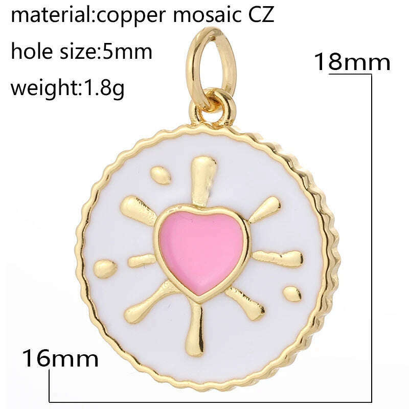 Tarot Evil Blue Eye Designer Cute Designer Red Heart Love Diy Necklace Earrings Bracelet Dangle Pendant Charms Phone Nail Resin - KIMLUD