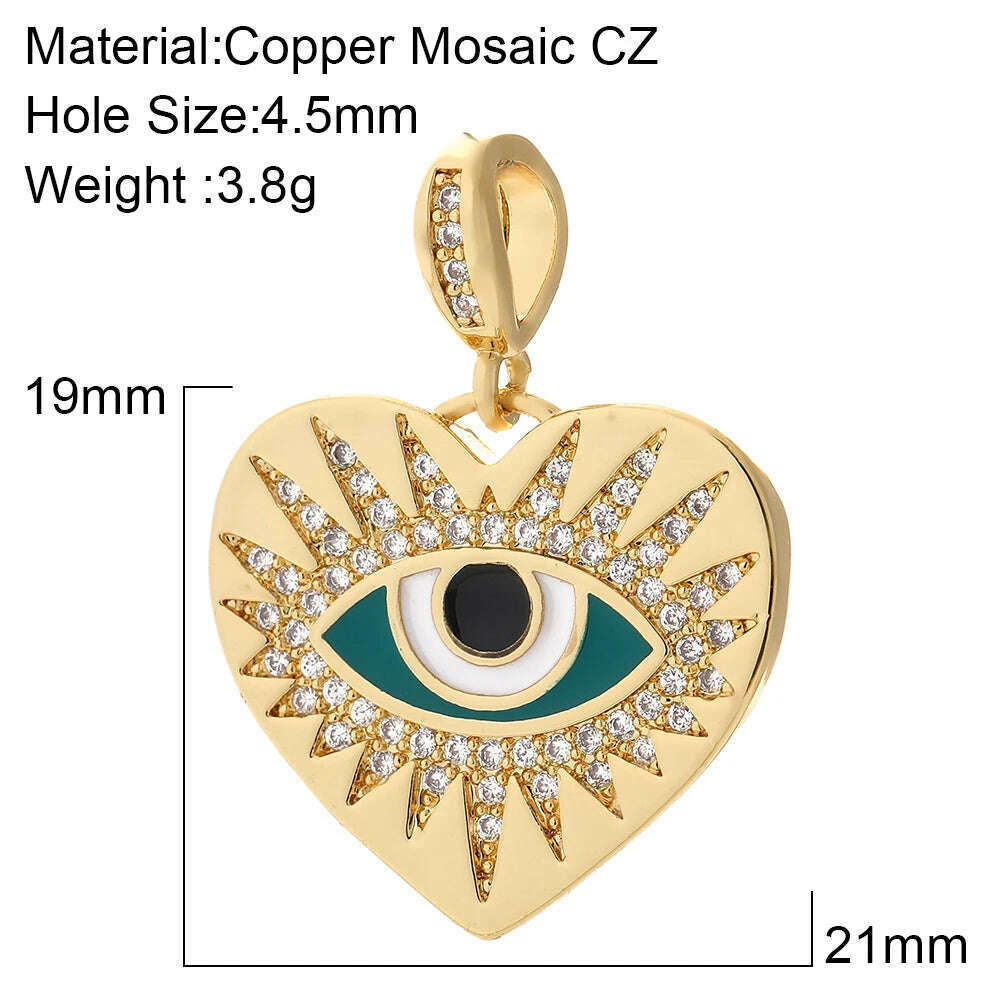 Tarot Evil Blue Eye Designer Cute Designer Red Heart Love Diy Necklace Earrings Bracelet Dangle Pendant Charms Phone Nail Resin - KIMLUD