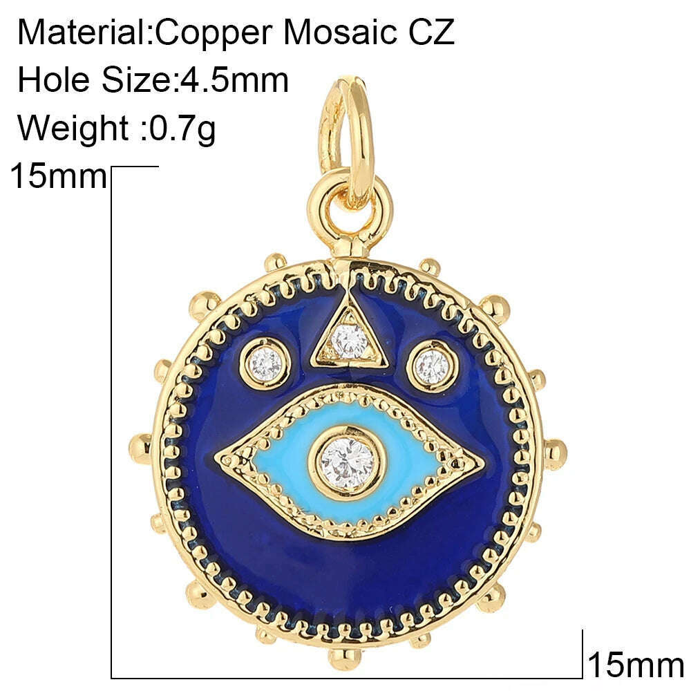 Tarot Evil Blue Eye Designer Cute Designer Red Heart Love Diy Necklace Earrings Bracelet Dangle Pendant Charms Phone Nail Resin - KIMLUD