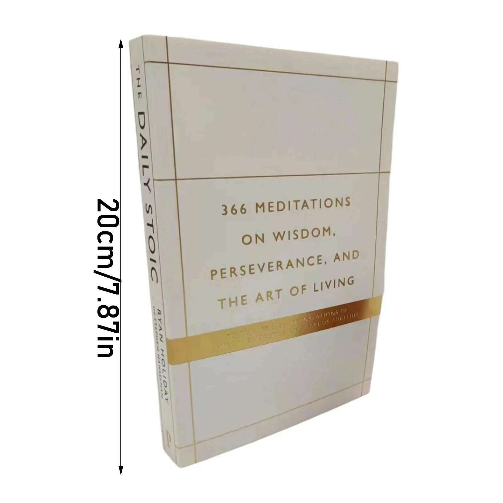 KIMLUD, The Daily Stoic By Ryan Holiday 366 Meditations On Wisdom Perseverance And The Art Of Living Book Libros An English Book 2024, KIMLUD Womens Clothes